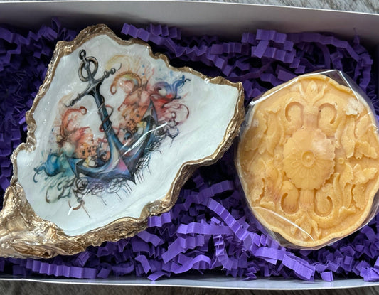 anchor oyster shell soap dish
