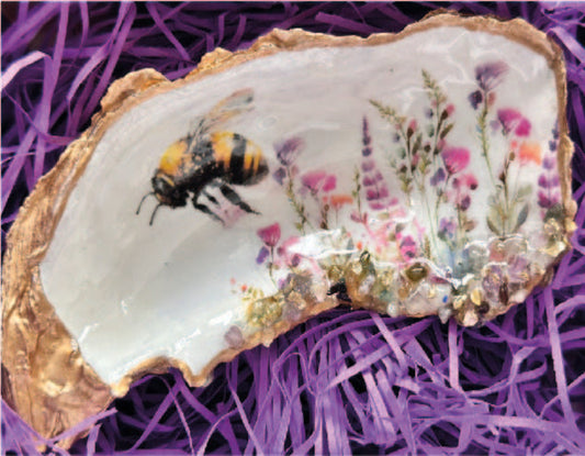 bee-and-flower-soap dish