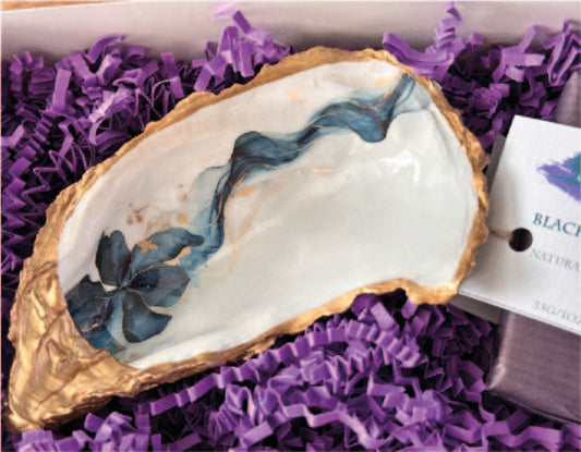 blue-smoke-flower-soap-dish
