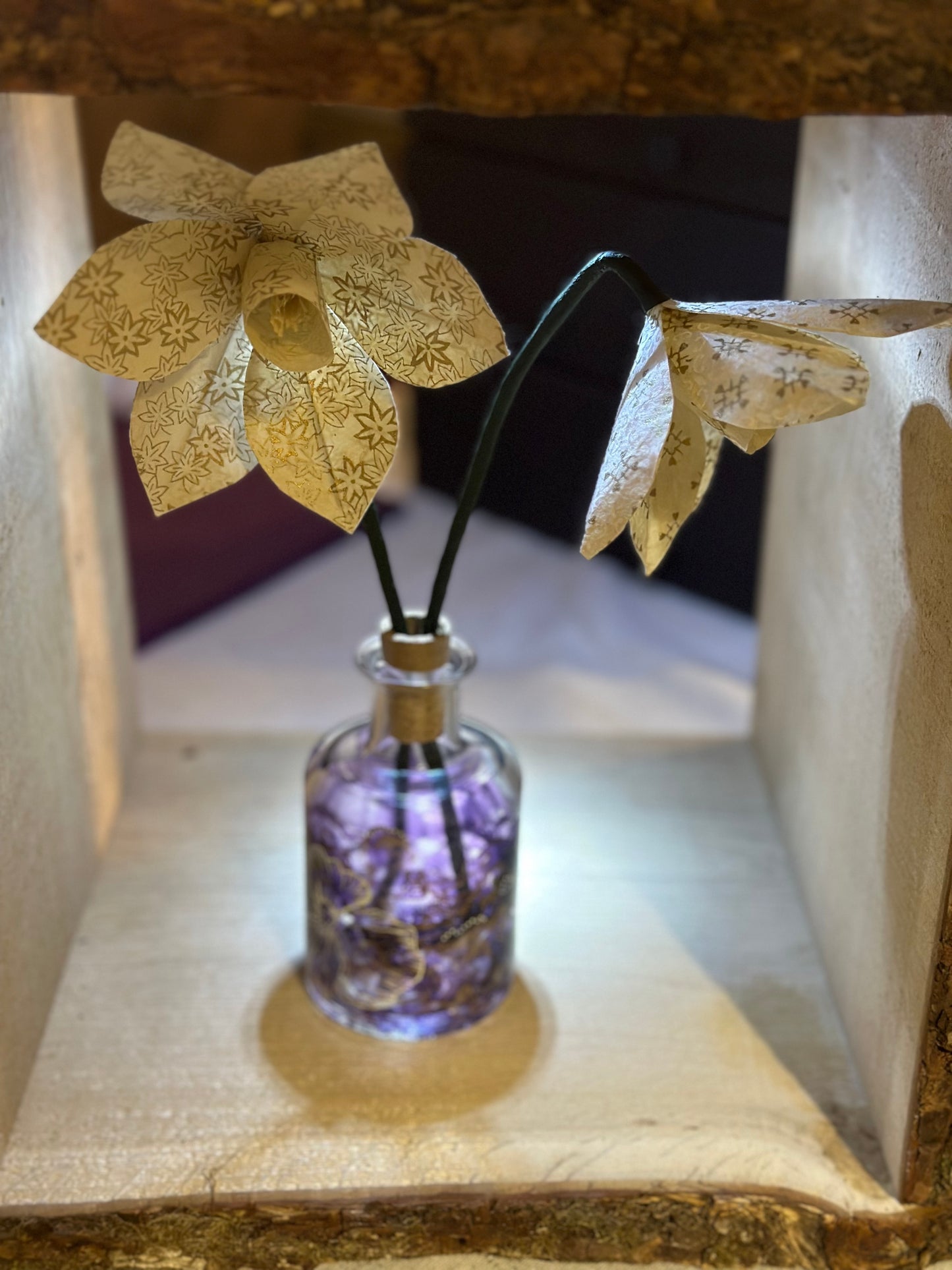 Daffodil recycled paper diffuser flowers