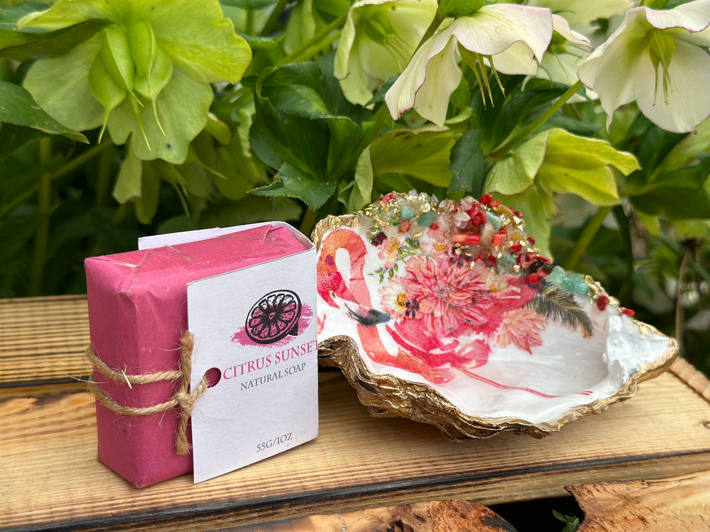 FLAMINGO SHELL SOAP DISH