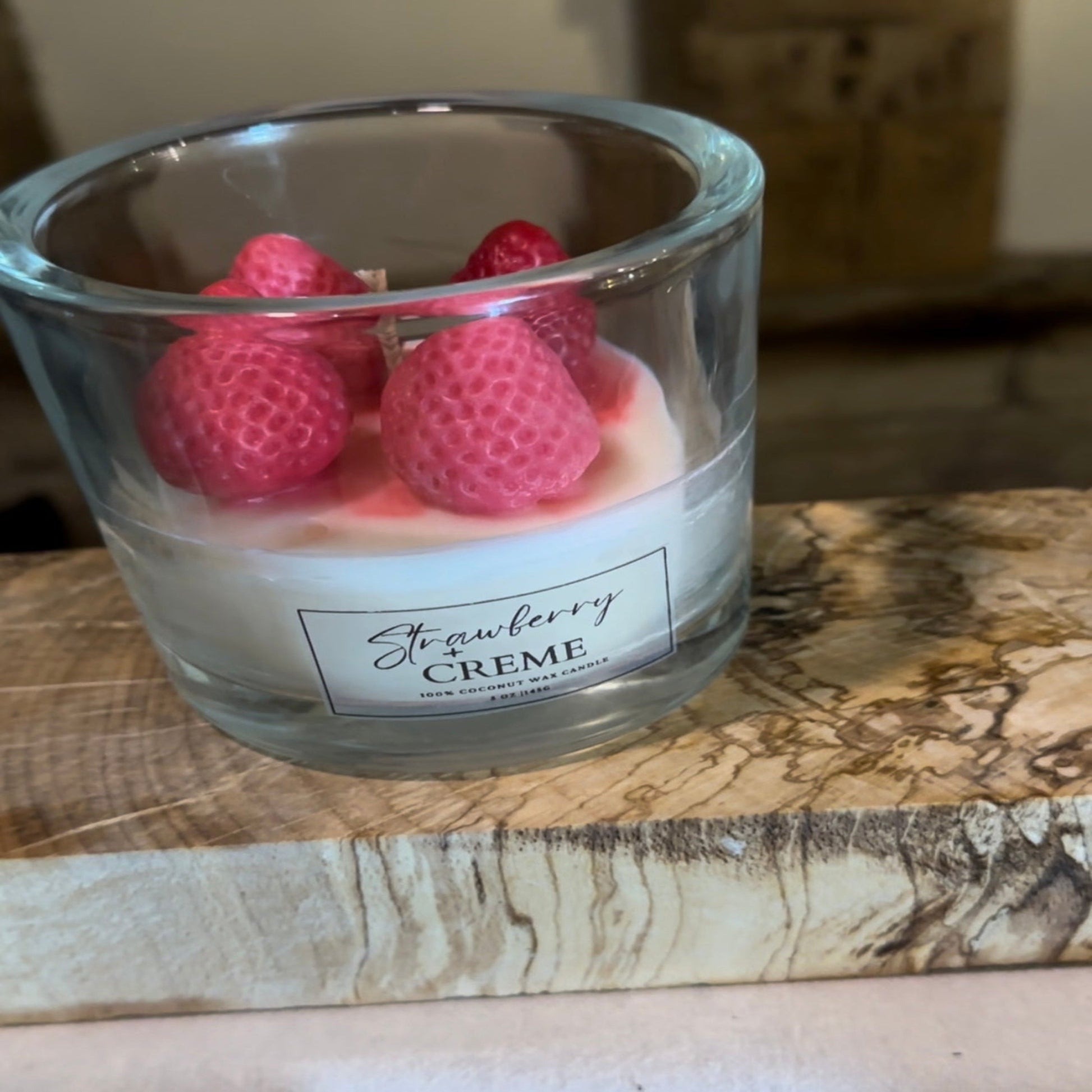 strawberries and creme candle