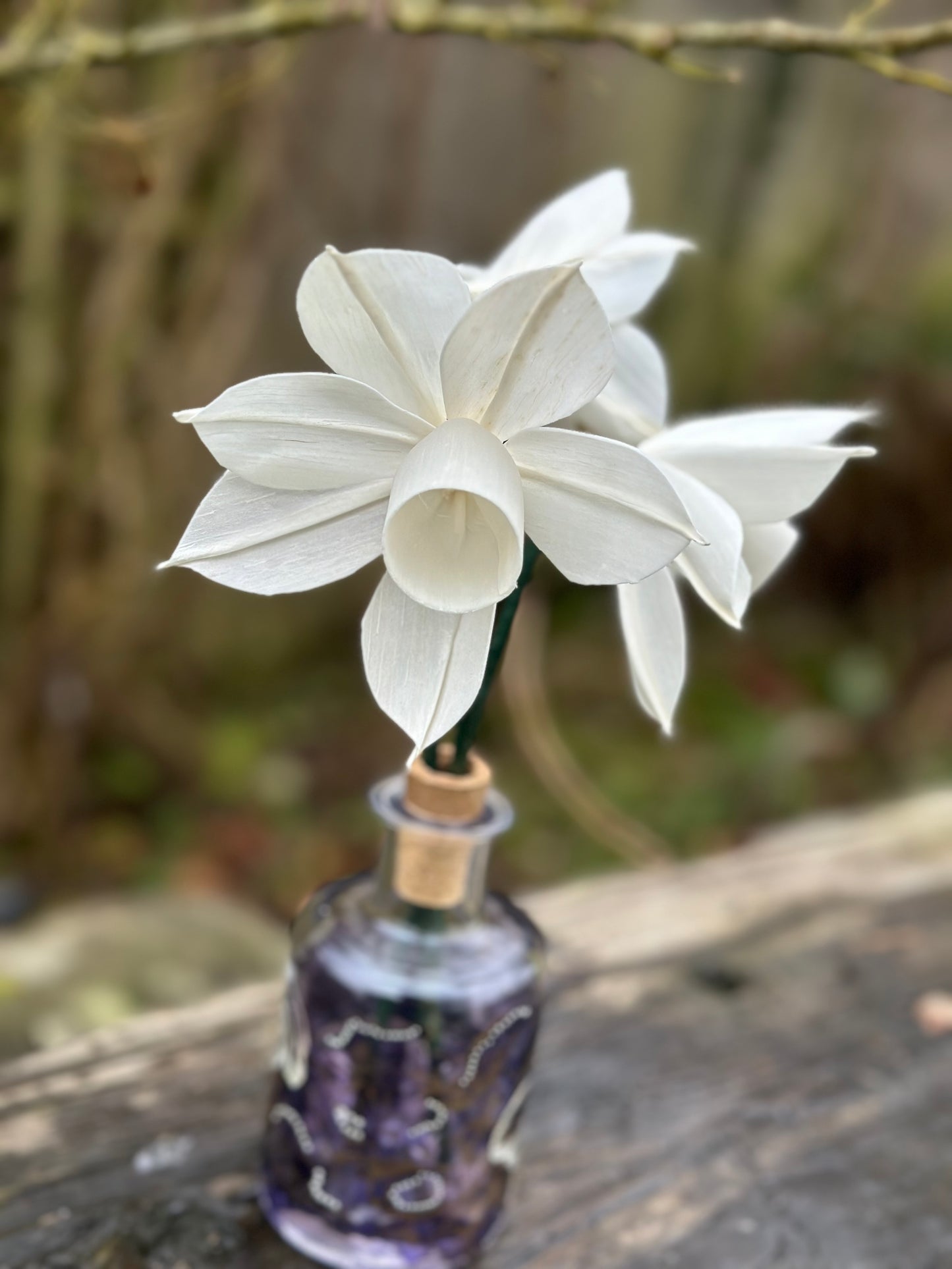 NATURAL WOOD DIFFUSER FLOWERS - DAFFODIL