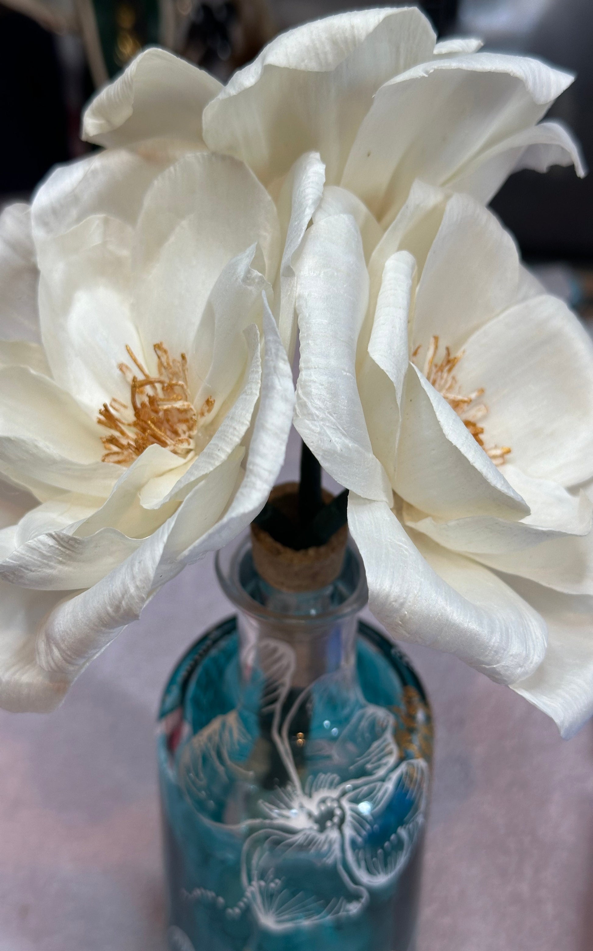 NATURAL WOOD DIFFUSER FLOWERS - FLORIBUNDA ROSE | My Cottage Cosmetics
